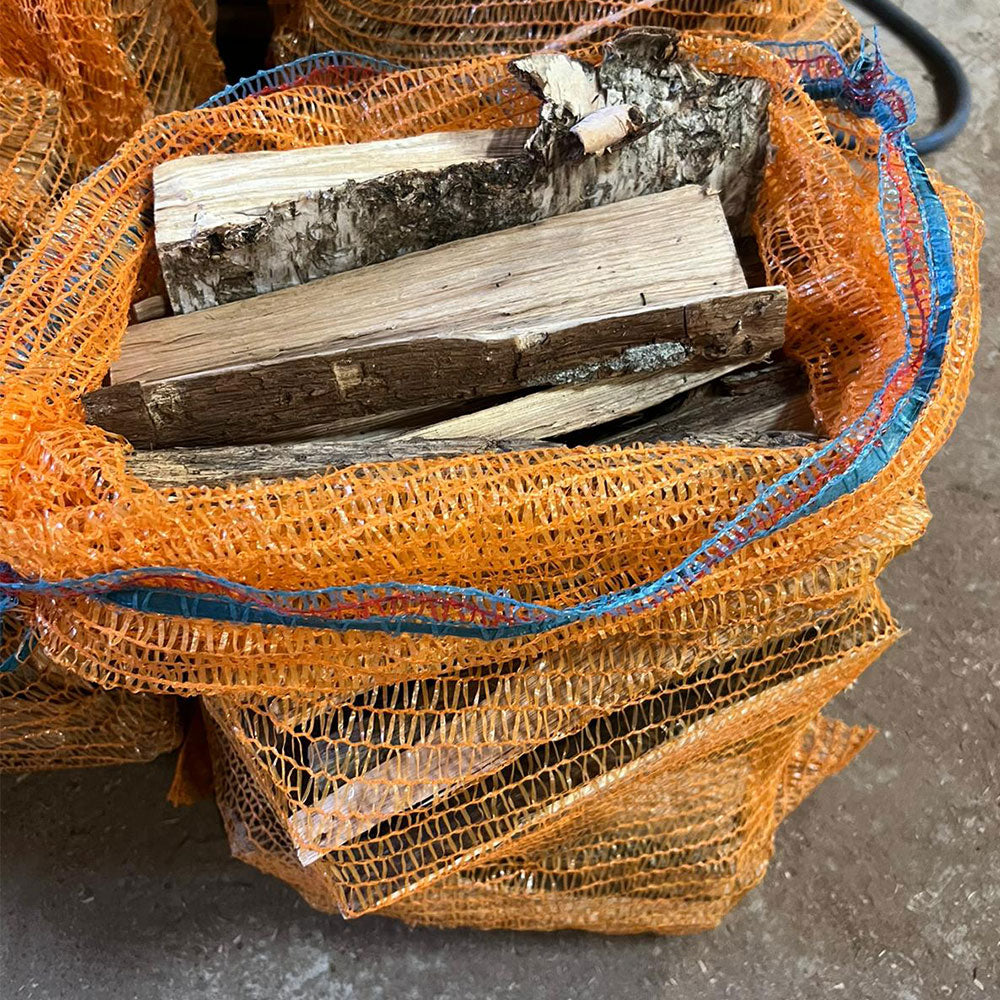 Laubanzündholz Sack