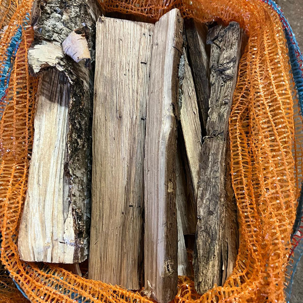 Laubanzündholz Sack